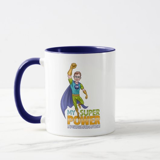 Super puissance LSA - Mug de café à deux tons (Gauche)