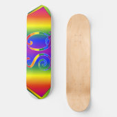 Super Queer (SQ) Gay Pride Cape Skateboard 8½" (Voorkant)