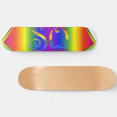 Super Queer (SQ) Gay pride Cape Skateboard 8½ po (Horz)