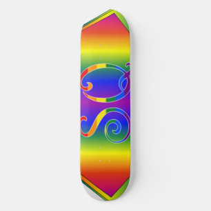 Super Queer (SQ) Gay pride Cape Skateboard 8½ po