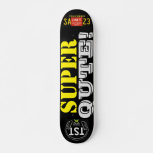 SUPER QUTE JMT Skateboard, 7 ¾ inch deck Skateboard