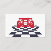 Super race auto kinderen verjaardag informatiekaartje (Achterkant)