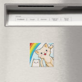 Super Rainbow Kittens Magnet (In Situ (Lave-vaisselle))
