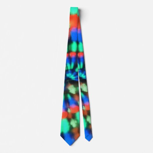 Super Rainbow Tie Dye Necktie Stropdas (Voorkant)