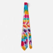 Super Rainbow Tie Dye Necktie Stropdas (Voorkant)
