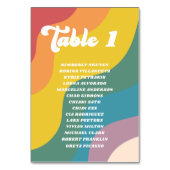 Super Retro Arc-en-ciel Numéro de table Nom de l'i (Par défaut)