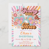 Super Retro Été 3 Anniversaire Invitation (Devant)