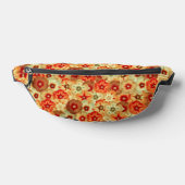 Super Retro Orange Hippie Fleurs Motif (Poser)