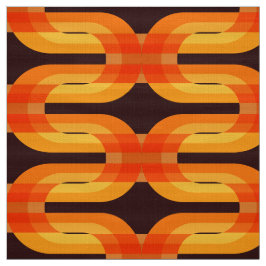 Super retro seventies 70s patroonstof stof