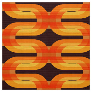 Super rétro seventies les années 70 tissu motif