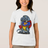 Super Rex: de ultieme dinosaurusheld Tri-Blend Shirt (Voorkant)