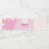 Super rose marguerite Anniversaire Étiquette boute (Étiquettes simples)