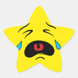 Super Sad Crying Face Emoji Ster Sticker