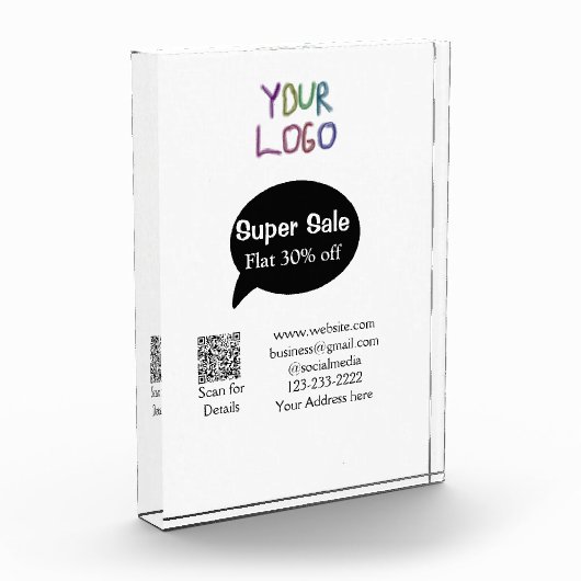 super sale business discount scan QR code details Fotoblokken (Links)