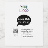 super sale business discount scan QR code details Wijn Etiket (Enkel label)
