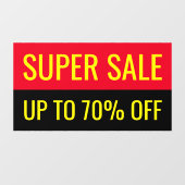 Super Sale Eenvoudige Oogverblindende Zakelijke Ui Raamsticker (Vel)