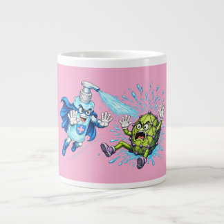 Super Sanitizer vs. Germ Monster Extra Grote Beker