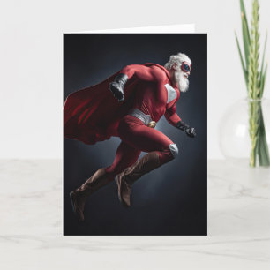Super Santa Kerstmis Feestdagen Kaart
