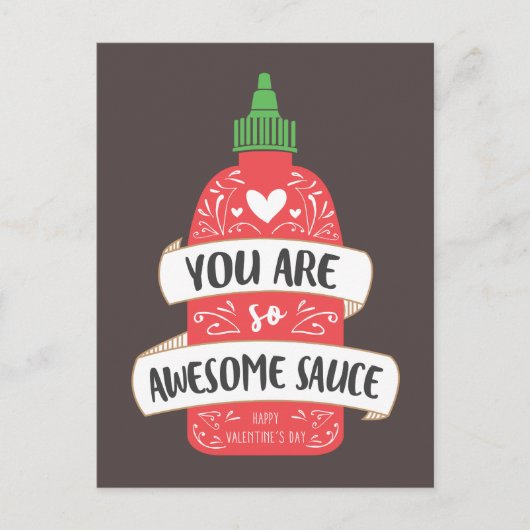 Super Sauce Valentine carte postale (Devant)