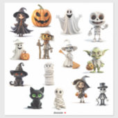 Super Schattig Eng Halloween Sticker (Vel)