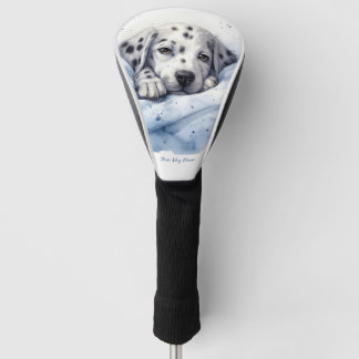 Super schattige engel slapende pup Dalmatische Hon Golfheadcover