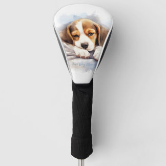 Super schattige engel slapende puppy Beagle hond 0 Golfheadcover