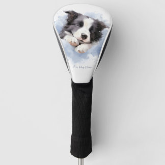 Super schattige engel slapende puppy Border Collie Golfheadcover