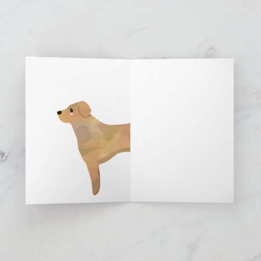 Super Schattige Gepersonaliseerde Labrador/Retriev Kaart (Binnen)