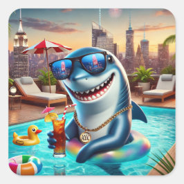 Super Schattige Ram Haai Zodiac Sticker