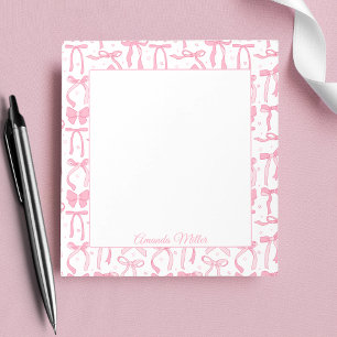 Super Schattige Roze Coquette Strik Persoonlijke N Notitieblok