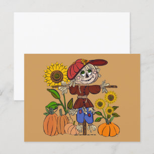 Super Schattige Vogelverschrikker Briefkaart