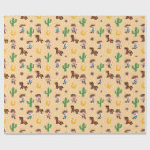 Super Schattige Western inpakpapier (Vlak)