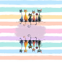 Super Schattigee Crazy Cat Naam Lijst Ontwerp op d Kussen