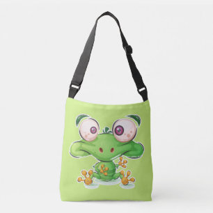 Super Schattigee Froggie Illustration Crossbody Tas