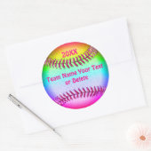 Super Schattigee gepersonaliseerde softbal Sticker (Envelop)
