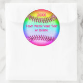 Super Schattigee gepersonaliseerde softbal Sticker (Tas)