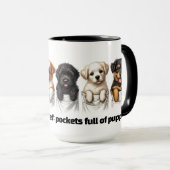 Super Schattigee pockets vol met Puppies Mok (Voorkant rechts)