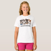 Super Schattigee pockets vol met Puppies T-shirt (Voorkant volledig)