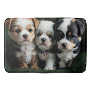 Super Schattigee Puppies op de bank 2 Badmat