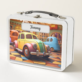 Super Schattigee Retro Speelgoed car Lunchbox