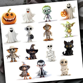 Super Schattigee Spooky Halloween Sticker