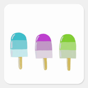 Super Schattigee Stickers met Popsicle 3 ontwerp