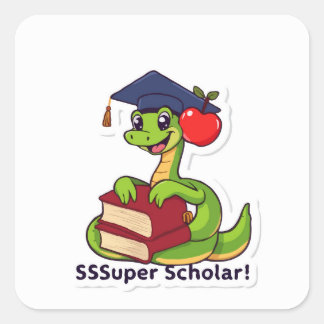 Super Scholar Snake Sticker - Een wijze en Wriggli