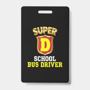 Super School Bus Driver Terug naar School Hero Kin Badge