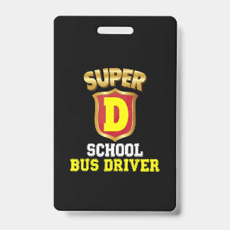 Super School Bus Driver Terug naar School Hero Kin Badge