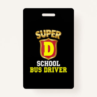 Super School Bus Driver Terug naar School Hero Kin Badge
