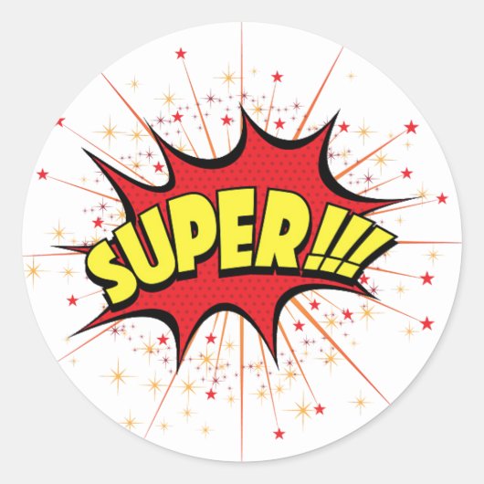 Super School Sticker (Voorkant)