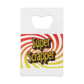 "Super Scrapper" Kredietkaart Flessenopener (Achterkant)