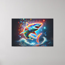 Super Shark Canvas Afdruk