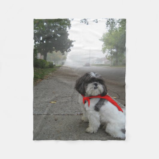 Super Shih Tzu fleece pet puppy deken (Voorkant)